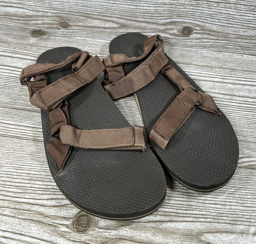 Teva Original Universal Sport Sandals Men’s Size 12 US Brown/Black Shoes 1004006